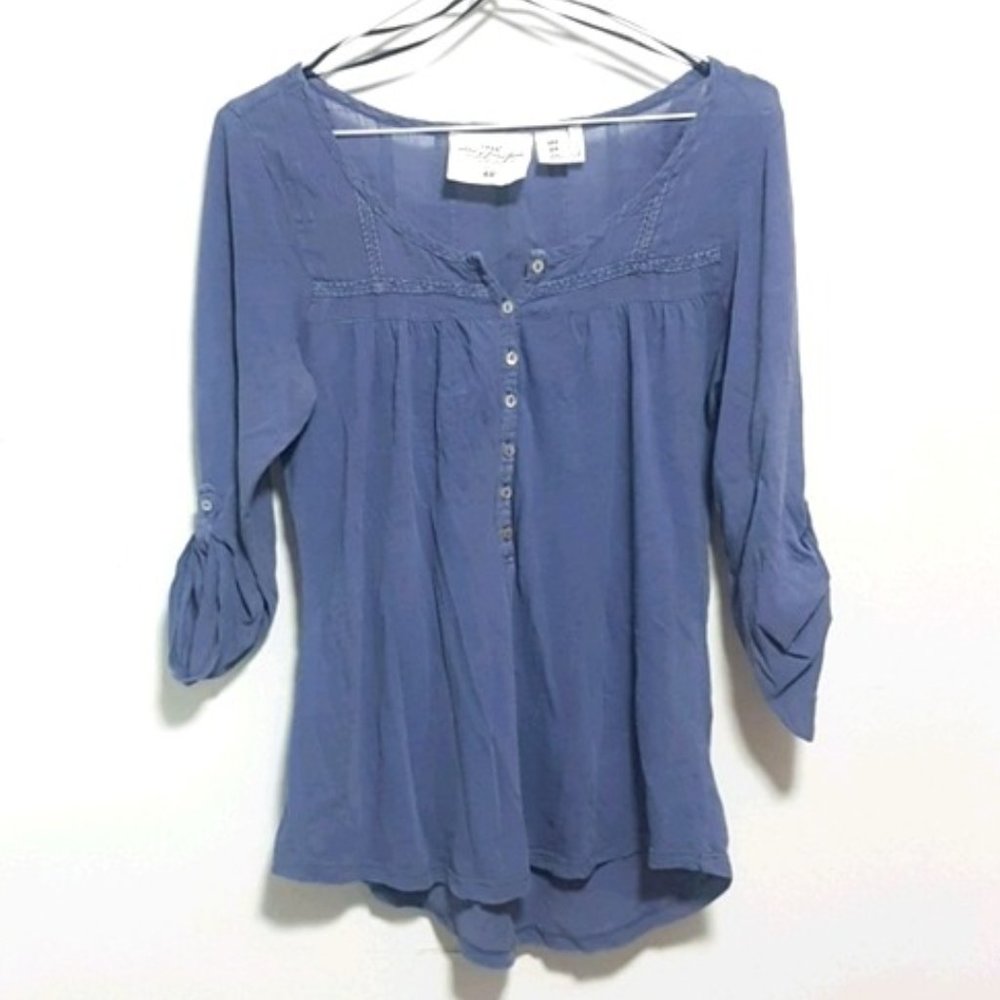 NEW H&M Semi Sheer Pure Cotton Top - M